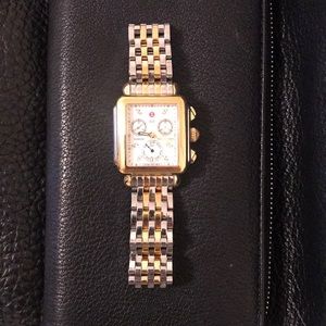 Michele Deco Gold and Silver Watch